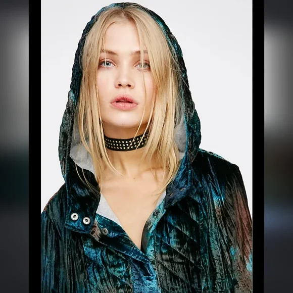 ☆ ISO ☆ Free People Ombre Tie Dye Velvet Pullover Hoodie - Picture 2 of 2